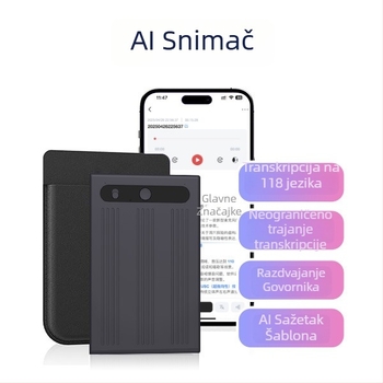 AI olovka za snimanje - stereo zvuk, MP3 format, aluminijske legure kućište, USB napajanje, model note-1