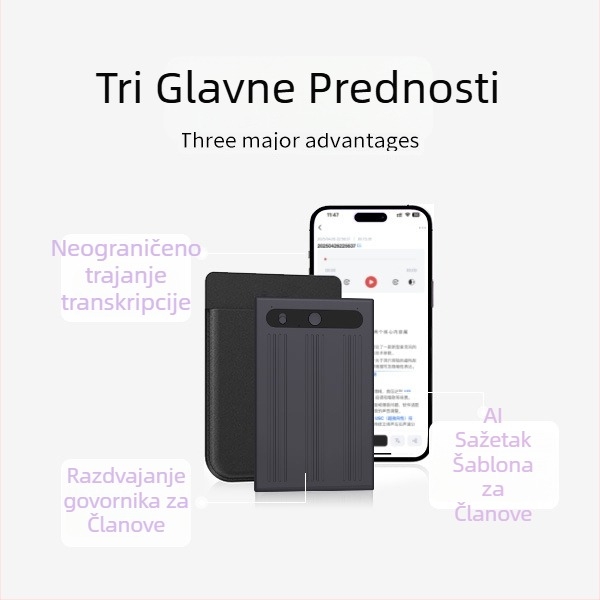AI olovka za snimanje - stereo zvuk, MP3 format, aluminijske legure kućište, USB napajanje, model note-1