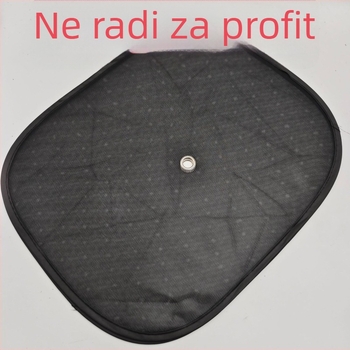 Bočna sjenila za prozor automobila - mrežasti materijal, montaža usisivačima, univerzalna kompatibilnost, mogućnost tiskanja logotipa