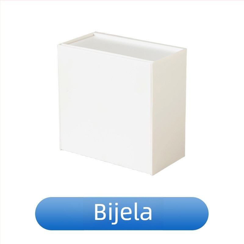 Zidni ABS spremnik za kupaonicu, kvadratni model, kapacitet 1 L, moderni minimalistički stil, organizator