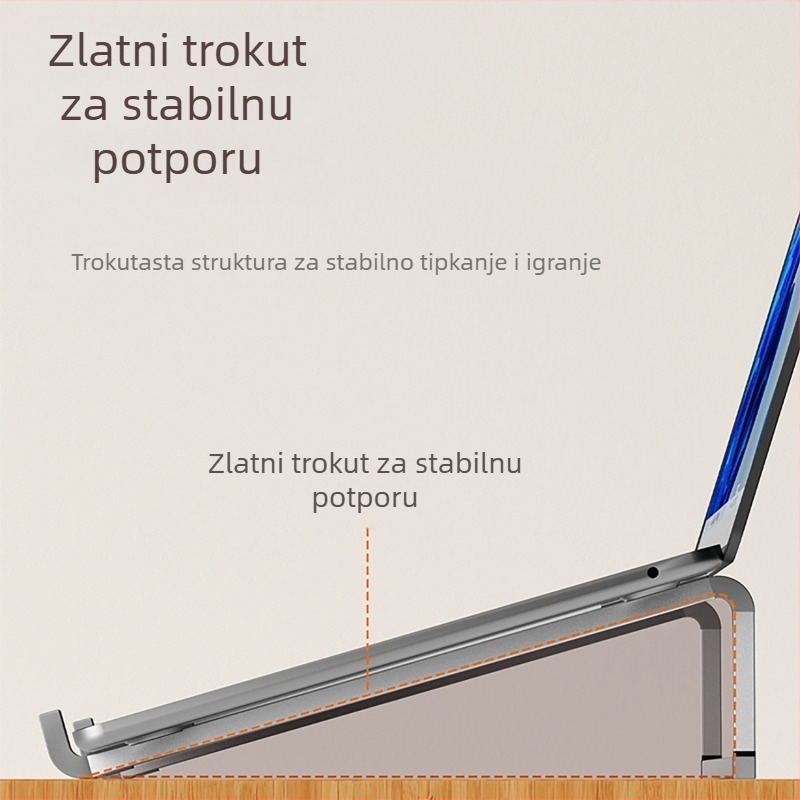 Univerzalni aluminijski stalak za laptop i tablet, sklopivi stolni držač, 77 g
