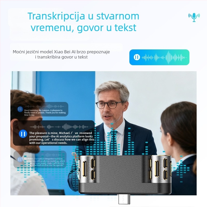 M10 Elite Edition Prijenosni snimač zvuka s dualnim mikrofonima, MP3, neograničeno vrijeme snimanja, OEM prilagodba i ispis logotipa