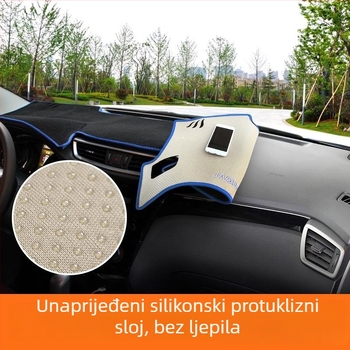 Silikonska unutarnja sjenila podloga za Nissan Qashqai – dekorativni panel središnje konzole, za prozor, zadana ugradnja