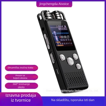 X189 Glasovni snimač s kolorim LCD zaslonom, dvostruki stereo mikrofon, USB 3.0, MP3/WAV, unutarnja memorija + TF kartica