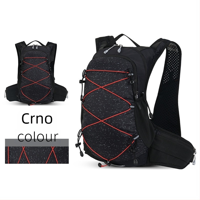 Unisex ruksak za planinarenje i MTB, lagani najlon, prozračan, vodootporan, otporan na habanje, proširiv, zakrivljene naramenice