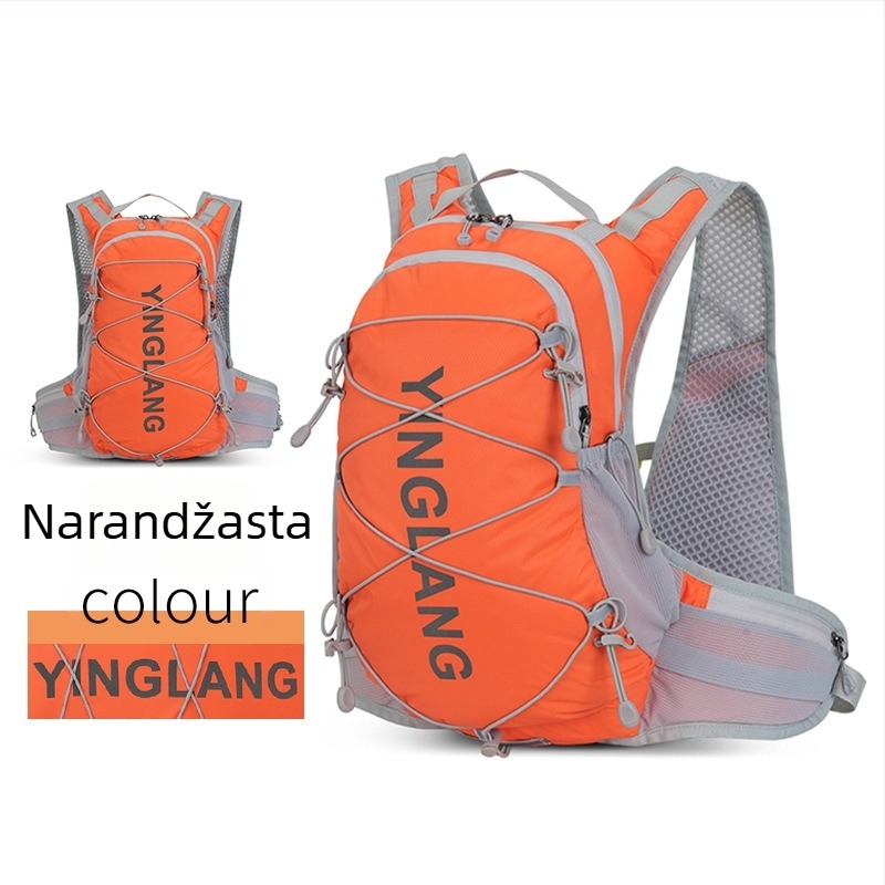 Unisex ruksak za planinarenje i MTB, lagani najlon, prozračan, vodootporan, otporan na habanje, proširiv, zakrivljene naramenice