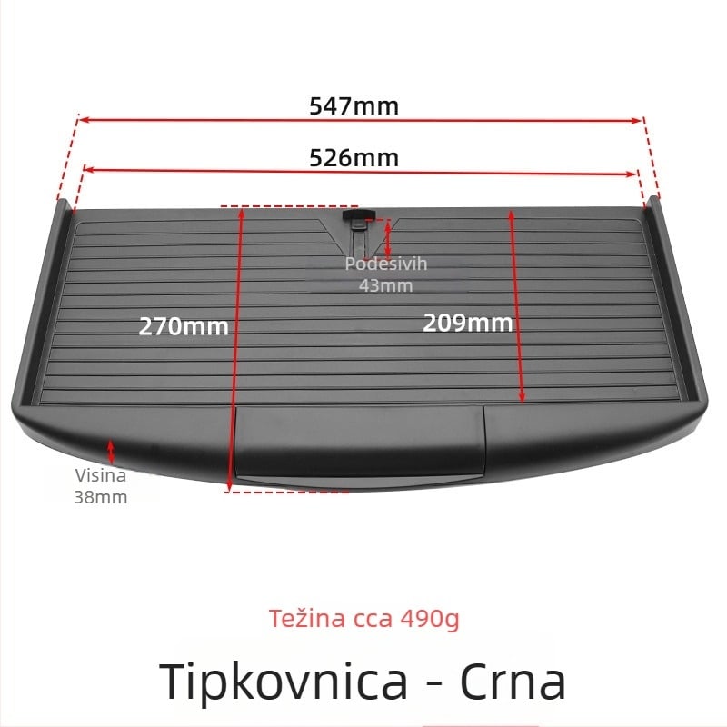 Tava za tipkovnicu za računalo | PVC materijal | prilagodljiva | moderni minimalistički stil