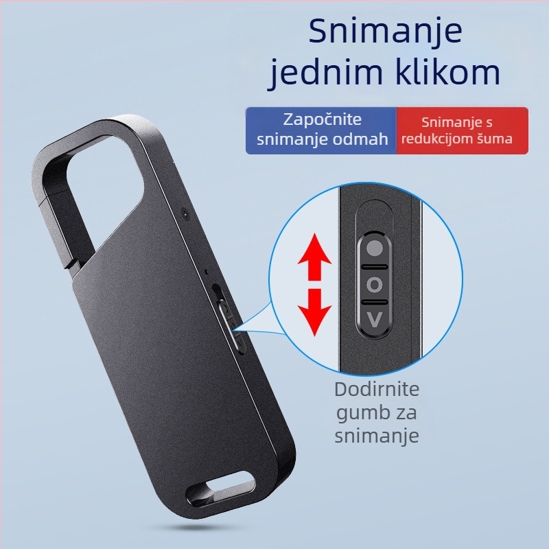 S28 Prijenosni diktafon s HD redukcijom šuma, pametnim glasovnim upravljanjem i reprodukcijom