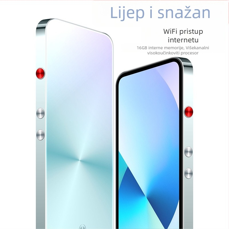 M100Pro Prijenosni multimedijski player Bluetooth, USB 3.0, SD kartica proširenje, HD dodirni zaslon 480x1120, baterija 2050 mAh, oko 6 sati reproducije