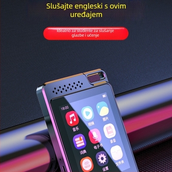 MP3 player s Bluetoothom i snimanjem zvuka, podrška TF kartice, 2,4-inčni TFT zaslon, USB-C sučelje