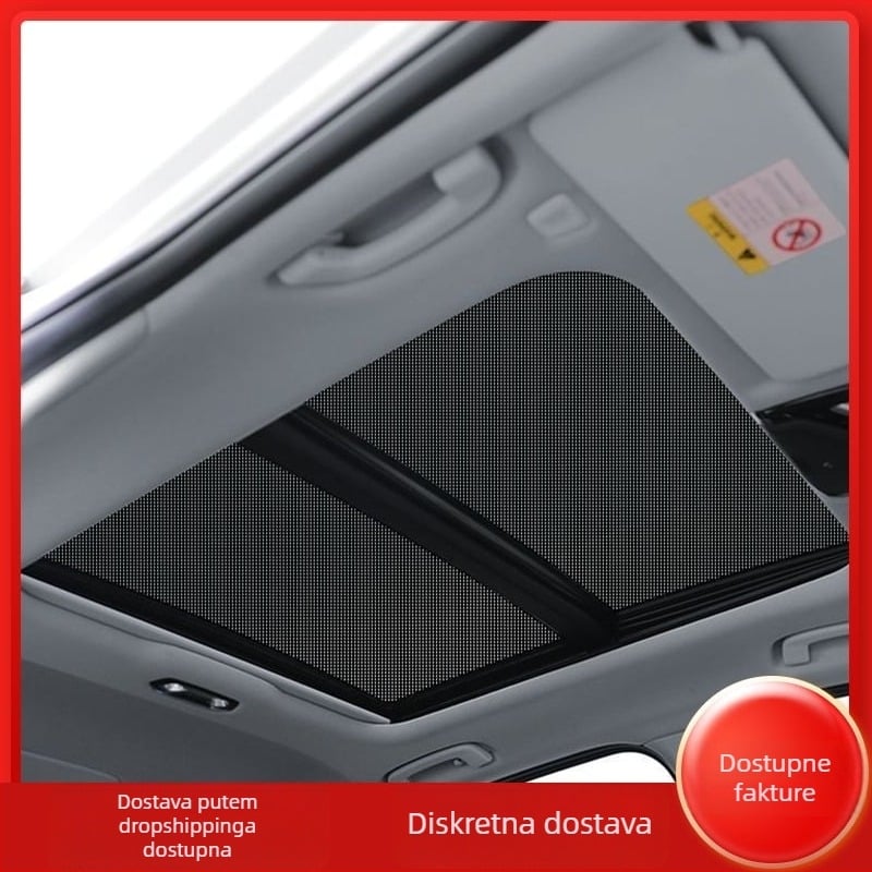 Mreža za sunčani prozor automobila, poliester, universalna, prozirna, za kačenje