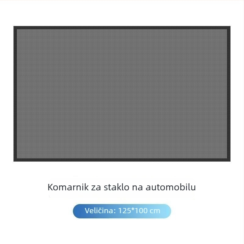 Mreža za sunčani prozor automobila, poliester, universalna, prozirna, za kačenje