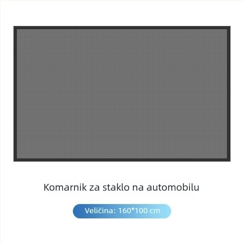 Mreža za sunčani prozor automobila, poliester, universalna, prozirna, za kačenje