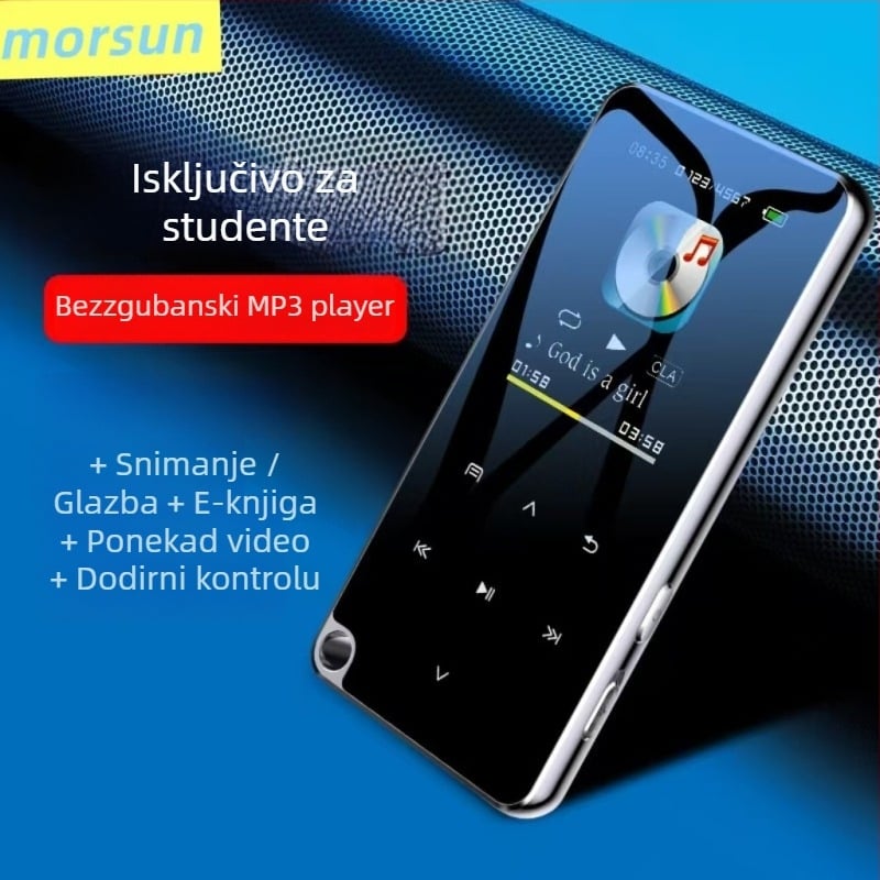Bluetooth MP3 player s TF karticom, MP4 podrška, TFT zaslon 320x240, MP3/WMA/WAV/PCM/AAC formati, FM radio i snimanje