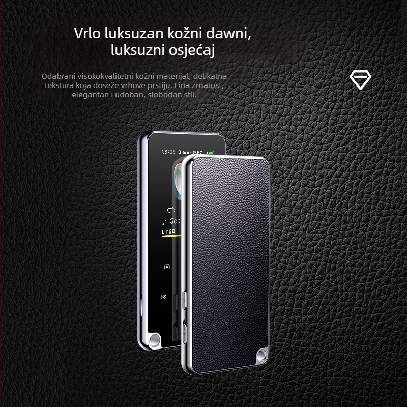 Bluetooth MP3 player s TF karticom, MP4 podrška, TFT zaslon 320x240, MP3/WMA/WAV/PCM/AAC formati, FM radio i snimanje