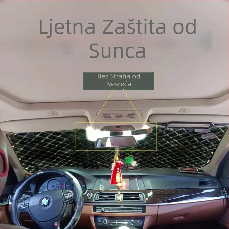 Automobilska snježna zaštita s teleskopskom montažom, aluminijska folija, prednje uparivanje, mogućnost prilagodbe