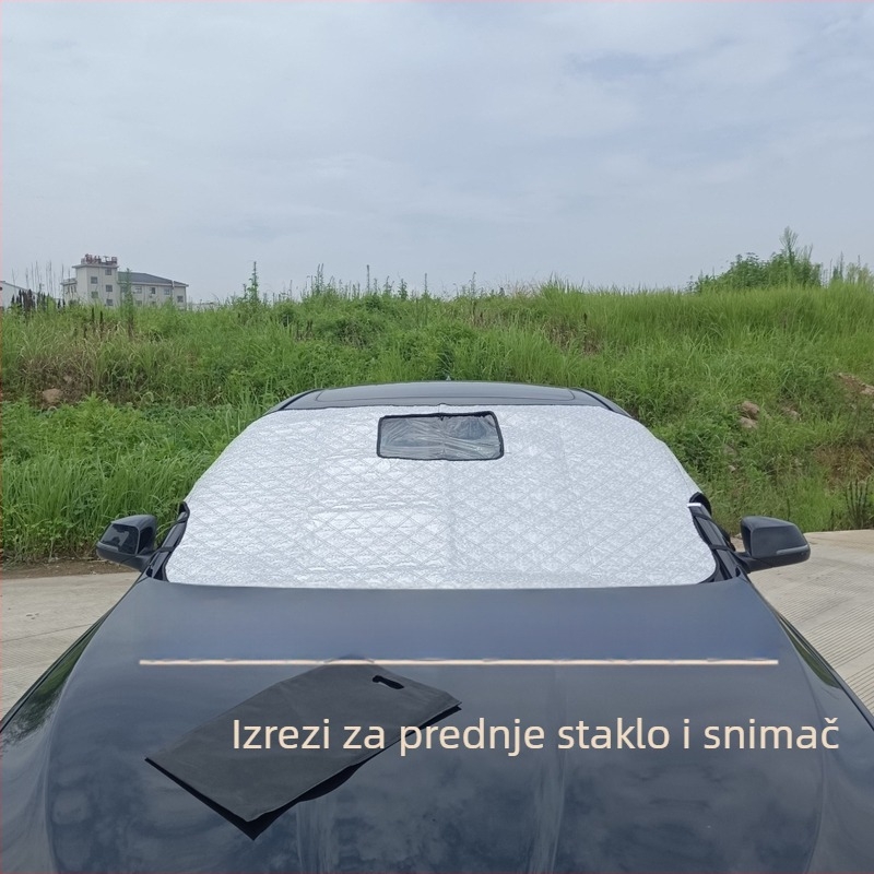 Automobilska snježna zaštita s teleskopskom montažom, aluminijska folija, prednje uparivanje, mogućnost prilagodbe