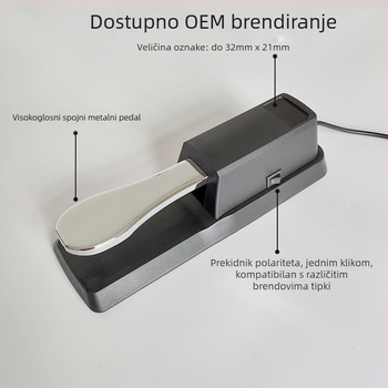 Sustain pedala za elektroničku klavijaturu | ABS i metal | TB-1 TB-2 | kutija od kartona