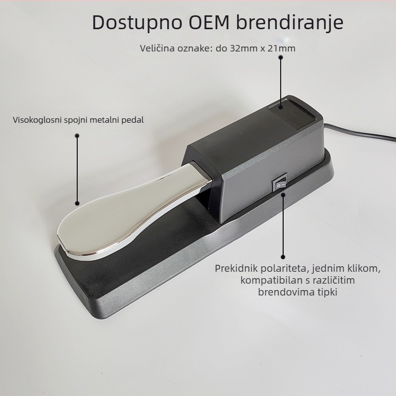 Sustain pedala za elektroničku klavijaturu | ABS i metal | TB-1 TB-2 | kutija od kartona