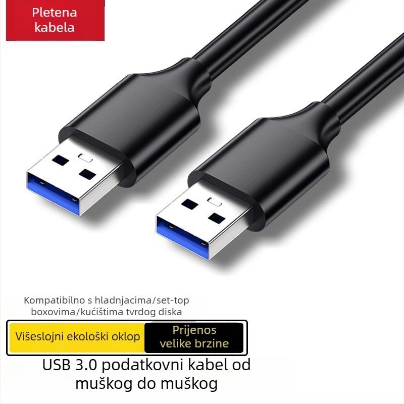USB 3.0 produžni kabel, muški priključak na ženski, za prijenosno računalo, miš i tipkovnicu