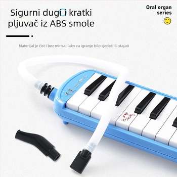 Qimei cijev za duvanje za melodiku — univerzalna za melodike s 32/36/37 tipki, plastična, dodatak za melodiku