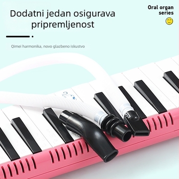 Qimei cijev za duvanje za melodiku — univerzalna za melodike s 32/36/37 tipki, plastična, dodatak za melodiku