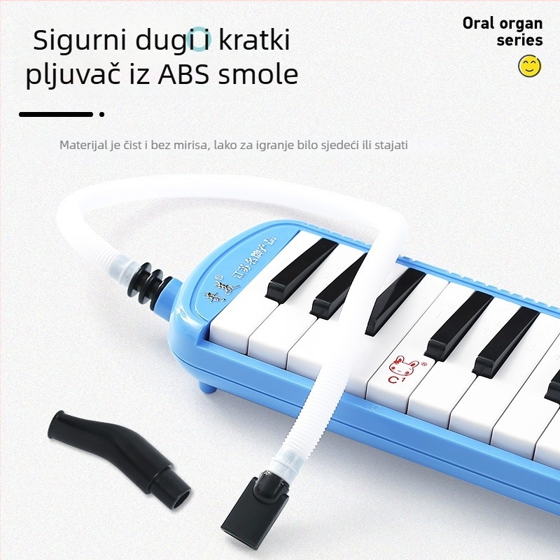 Qimei cijev za duvanje za melodiku — univerzalna za melodike s 32/36/37 tipki, plastična, dodatak za melodiku