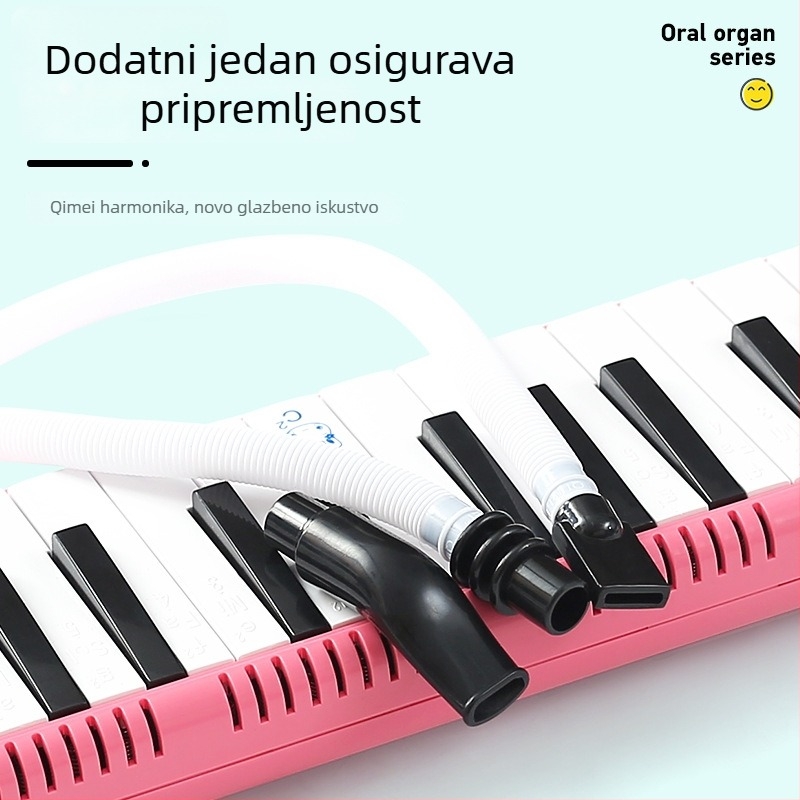 Qimei cijev za duvanje za melodiku — univerzalna za melodike s 32/36/37 tipki, plastična, dodatak za melodiku