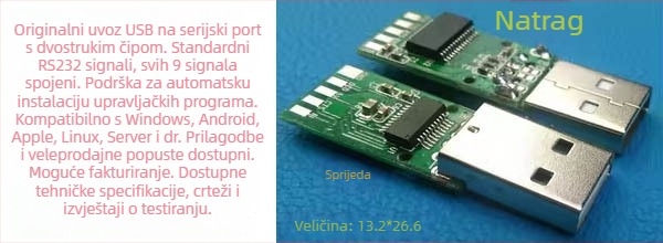 FTDI USB-RS232 adapter ploča, FTDI čip, USB-serijsko sučelje, brzina 115200, model SN-200123