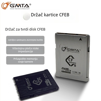 Adapter kartica – aluminijska legura CFEB05, CFexpress 4.0 futrola za memorijsku karticu fotoaparata