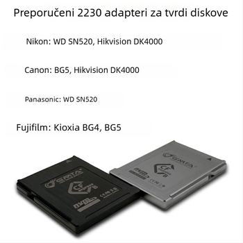 Adapter kartica – aluminijska legura CFEB05, CFexpress 4.0 futrola za memorijsku karticu fotoaparata
