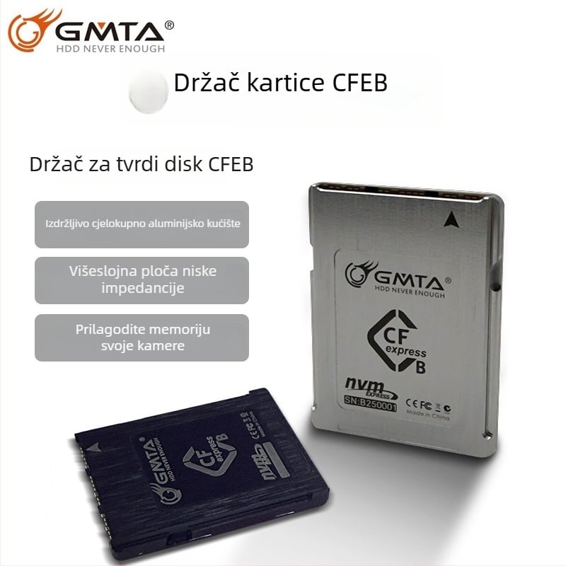 Adapter kartica – aluminijska legura CFEB05, CFexpress 4.0 futrola za memorijsku karticu fotoaparata