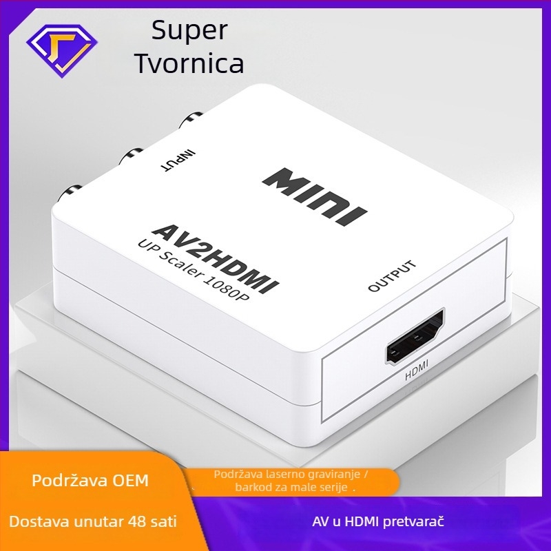 AV na HDMI video konverter 1080P s RCA ulazom