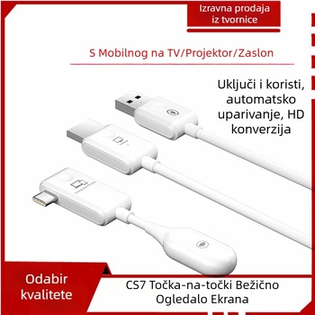 Bežični HDMI produžni kabel Point-to-Point za konferencije - Zrcaljenje zaslona Type-C, 1080p HDMI, 1GB memorija