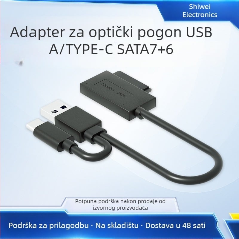 Vanjski SATA adapter kabel USB 2.0, 50 cm, bakreno jezgro, jednostruki konektor