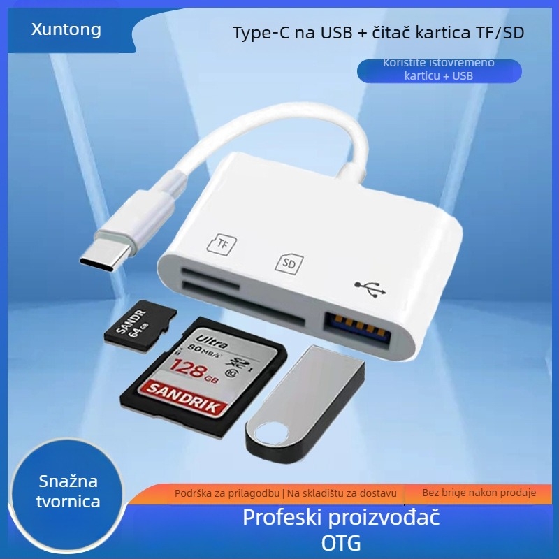 Xuntong XT088 USB 3.0 OTG čitač kartica SD i TF