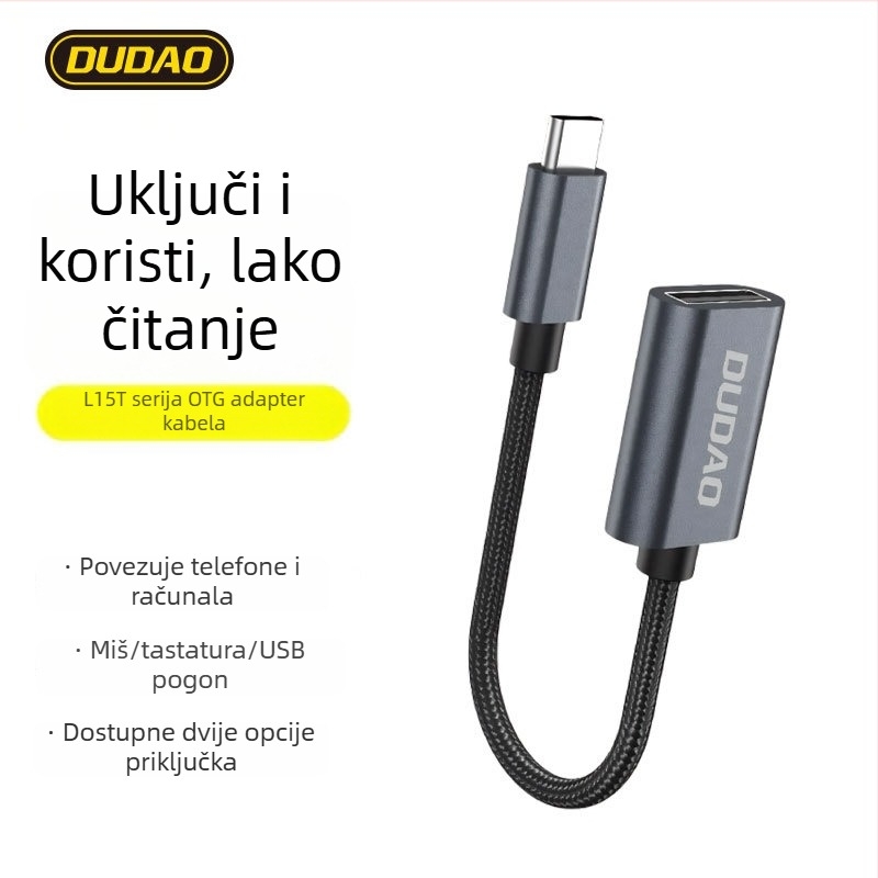 Unique L15T Type-C na USB OTG adapter USB-A ženski za Huawei uređaje