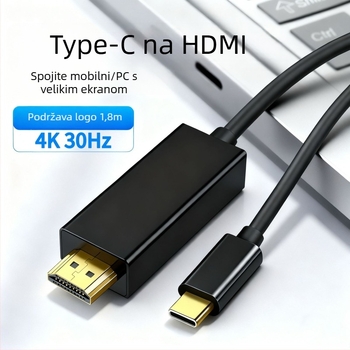 Kabel Type-C na HDMI – HDMI sučelje, Cs5261 čip, bakreno jezgro