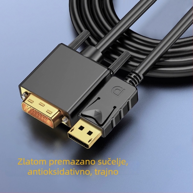 DP na DVI/VGA adapter kabel, DP sučelje, 1080P