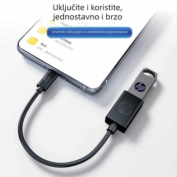 HP USB na USB-C adapter kabel - 15 cm, za tablete, prijenosna računala i mobitele