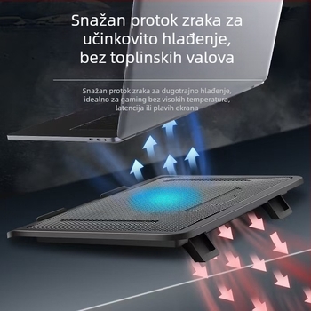 Hlađenje za notebook N19 s jednim ventilatorom, plastično kućište