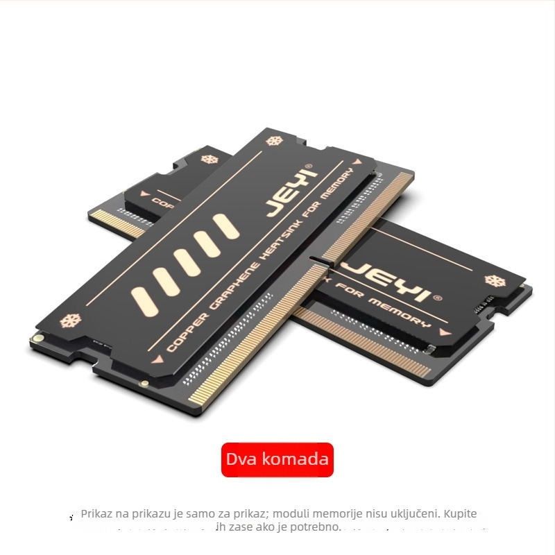 Hlađenje memorije za prijenosno računalo, bakar + grafen, DDR4/DDR5 kompatibilno, za memorijske module, 50 g