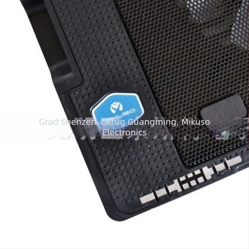 MIKUSO hlađenje za notebook, poboljšano izdanje, model 235, metalna mreža, hlađenje ventilatorom