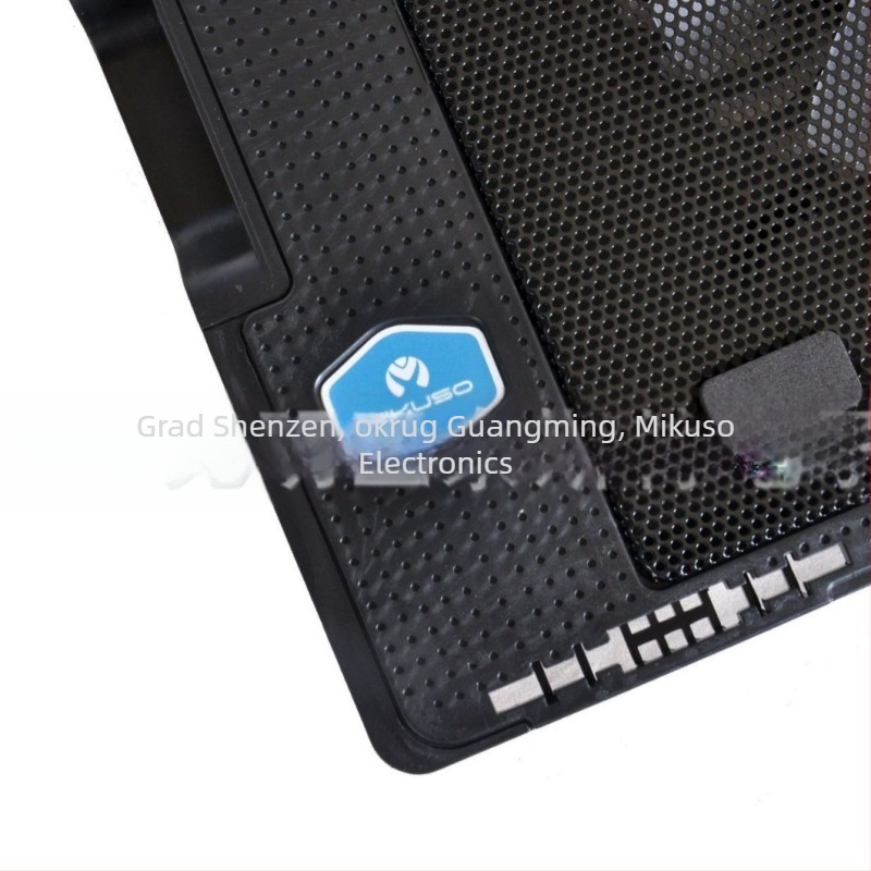 MIKUSO hlađenje za notebook, poboljšano izdanje, model 235, metalna mreža, hlađenje ventilatorom