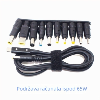 YXL PD100W Patch kabel za DC adapter za prijenosno računalo, duljina 1.8 m, jezgro: bakreno obloženo aluminijsko, sučelje: drugi, snaga: 100W/65W