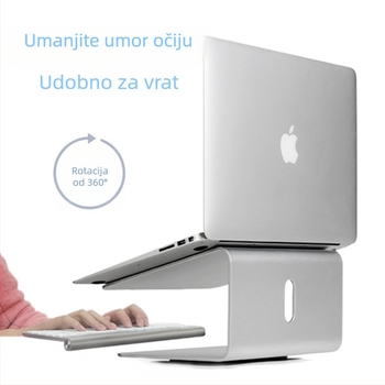 Držač za notebook od aluminijske legure UP/EPP AP-2, 360° rotacija, rashladna baza, kompatibilan s MacBook