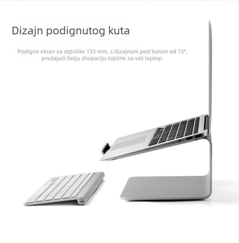 Držač za notebook od aluminijske legure UP/EPP AP-2, 360° rotacija, rashladna baza, kompatibilan s MacBook