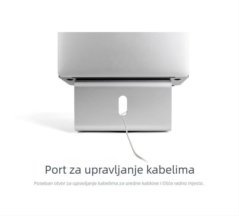 Držač za notebook od aluminijske legure UP/EPP AP-2, 360° rotacija, rashladna baza, kompatibilan s MacBook