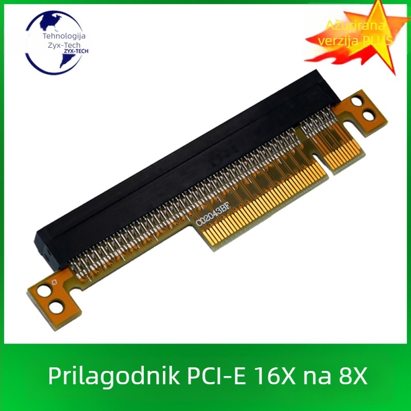 Zhiyuxin PCIe adapter kartica – pretvarač 4x u 16x i 16x u 8x