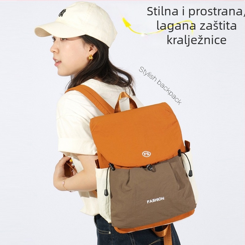 Ruksak Unisex od platna, 20–35 L, pretinac za 8‑inčni laptop, za rekreacijsko putovanje